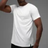 Maglia a pantaloncini con collo rotondo Alo Vapor - Bianco