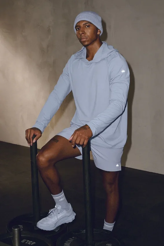 Maglia con maniche lunghe con cappuccio Conquer Reform - Brina invernale