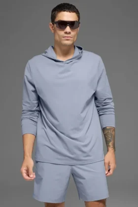 Maglia con maniche lunghe con cappuccio Conquer Reform – Brina invernale