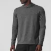 Maglia con maniche lunghe con cappuccio Conquer Reform - Grigio melange scuro
