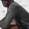 Maglia con maniche lunghe con cappuccio Conquer Reform - Grigio melange scuro
