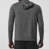 Maglia con maniche lunghe con cappuccio Conquer Reform - Grigio melange scuro