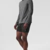 Maglia con maniche lunghe con cappuccio Conquer Reform - Grigio melange scuro