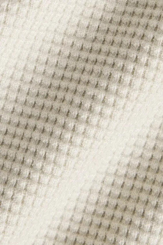 Maglia con maniche lunghe e collo rotondo Elevate Waffle - Colore osso
