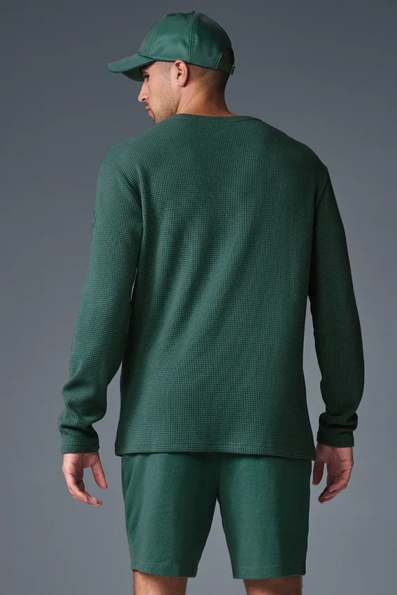Maglia con maniche lunghe e collo rotondo Elevate Waffle - Winter Ivy