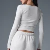 Maglia con maniche lunghe Gather - Bianco