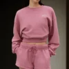 Maglia corta Accolade a girocollo - Rosa selvatico
