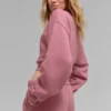 Maglia corta Accolade a girocollo - Rosa selvatico