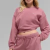 Maglia corta Accolade a girocollo - Rosa selvatico
