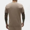 Maglia in cotone e cashmere Ever Soft a maniche corte - Gravel
