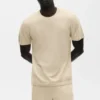 Maglia in cotone e cashmere Ever Soft con pantaloncini maniche corte - Sandy Beige