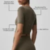 Maglietta a maniche corte Alo Softsculpt Precision - Olive Tree