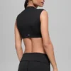 Maglietta a maniche corte con collo arrotondato Alo Softsculpt - Nero
