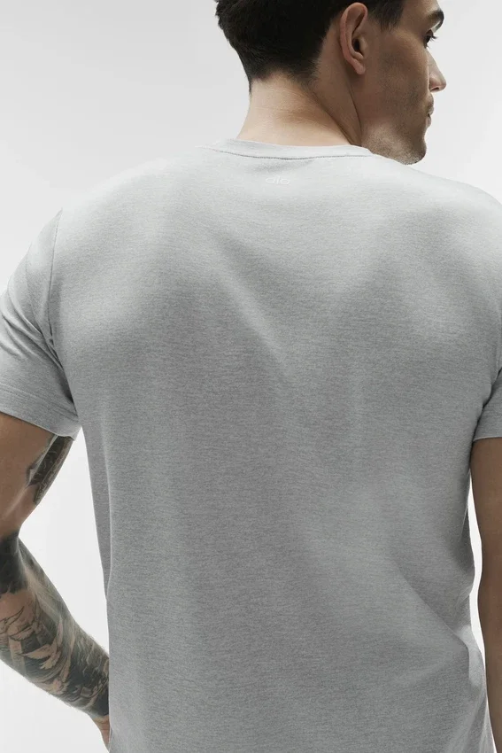 Maglietta a maniche corte con collo rotondo Conquer Reform - Grigio melange sportivo