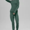 Maglietta a maniche lunghe Airbrush Winter Warm Nocturne - Verde trifoglio