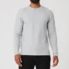 Maglietta a maniche lunghe Micro Waffle Fast Break - Grigio melange sportivo