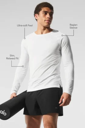 Maglietta a maniche lunghe Triumph – Bianco