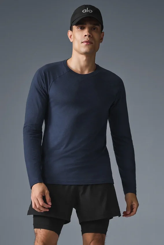 Maglietta a maniche lunghe Triumph - Blu navy