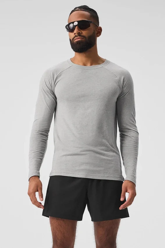 Maglietta a maniche lunghe Triumph - Grigio melange atletico