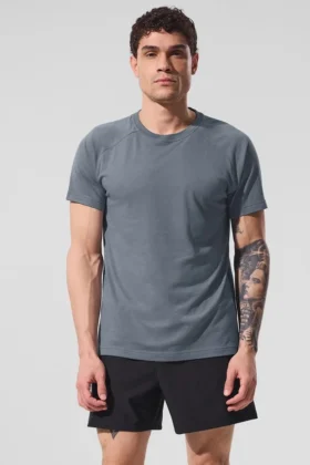Maglietta a maniche raglan Triumph - Grigio acciaio