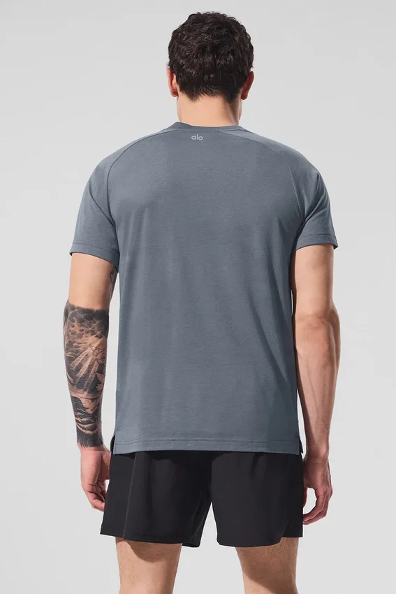 Maglietta a maniche raglan Triumph - Grigio acciaio