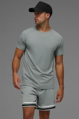 Maglietta a maniche raglan Triumph - Grigio lunare