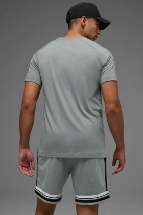 Maglietta a maniche raglan Triumph – Grigio lunare