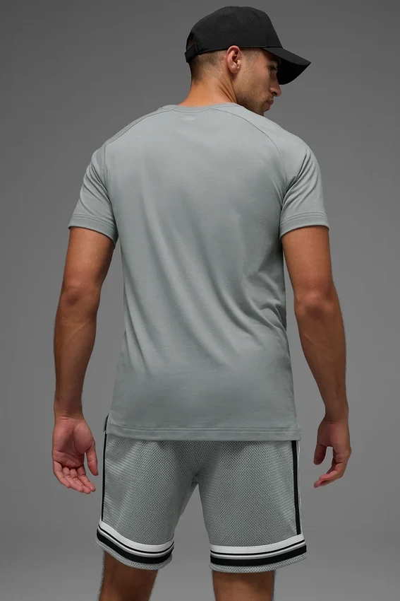 Maglietta a maniche raglan Triumph - Grigio lunare