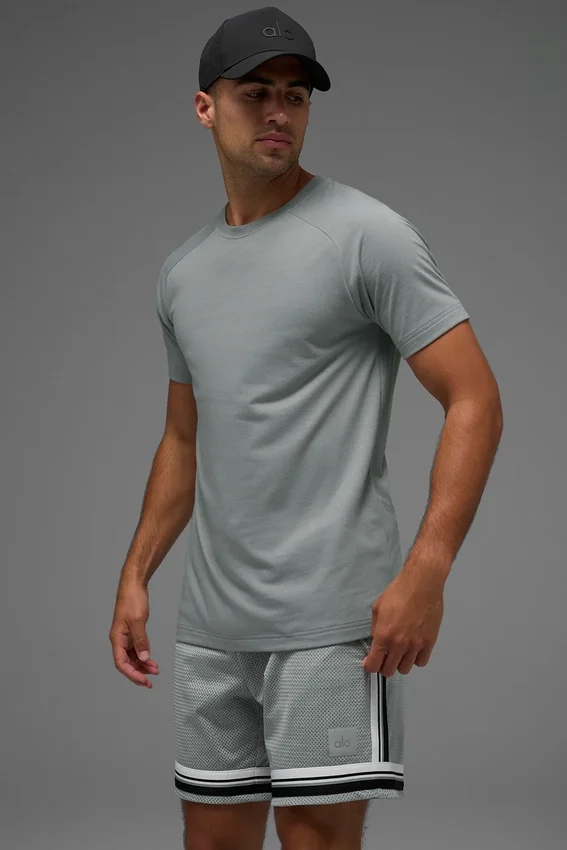 Maglietta a maniche raglan Triumph - Grigio lunare