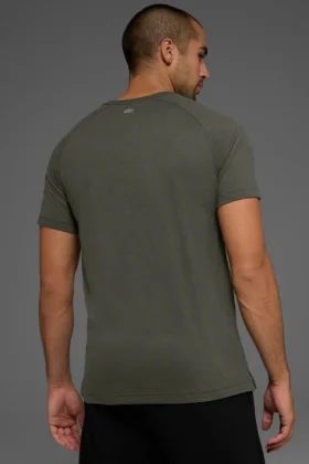 Maglietta a maniche raglan Triumph – Stealth Green