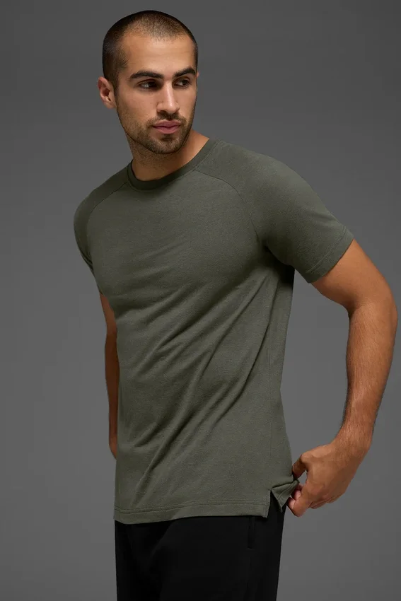 Maglietta a maniche raglan Triumph - Stealth Green