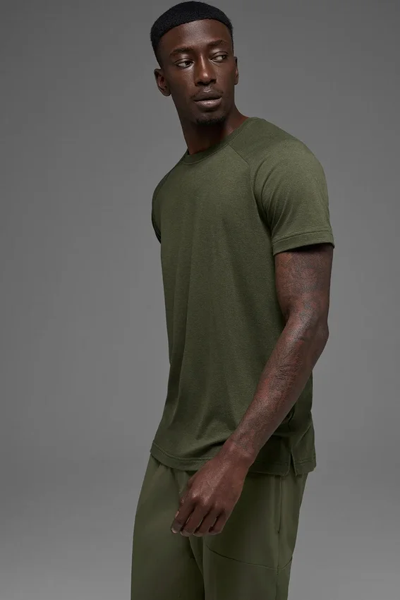Maglietta a maniche raglan Triumph - Verde oliva