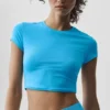 Maglietta Alosoft Finesse a maniche corte e pantaloncini - Blu azzurro
