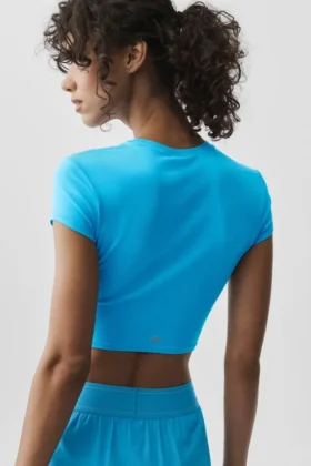 Maglietta Alosoft Finesse a maniche corte e pantaloncini – Blu azzurro