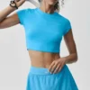 Maglietta Alosoft Finesse a maniche corte e pantaloncini - Blu azzurro
