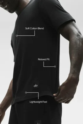 Maglietta Essential a maniche corte – Nero