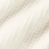 Maglietta polo in morbido cashmere a trama a nido d’ape - Avorio
