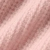 Maglietta polo in morbido cashmere a trama a nido d’ape - Rosa quarzo
