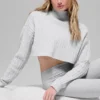 Maglione a collo alto corto a maglia intrecciata Winter Bliss a maniche lunghe - Athletic Heat