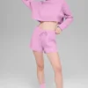 Maglione a collo alto corto Winter Bliss a maglia intrecciata a maniche lunghe - Candy Heart P