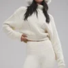 Maglione a collo alto in cashmere “Winter Magic” - Avorio