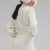 Maglione a collo alto in cashmere “Winter Magic” - Avorio