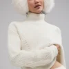 Maglione a collo alto in cashmere “Winter Magic” - Avorio