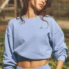 Maglione a girocollo Accolade corto - Blu Provenza chiaro