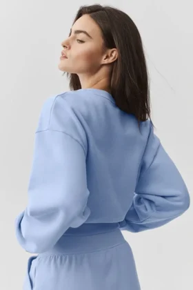 Maglione a girocollo Accolade corto – Blu Provenza chiaro