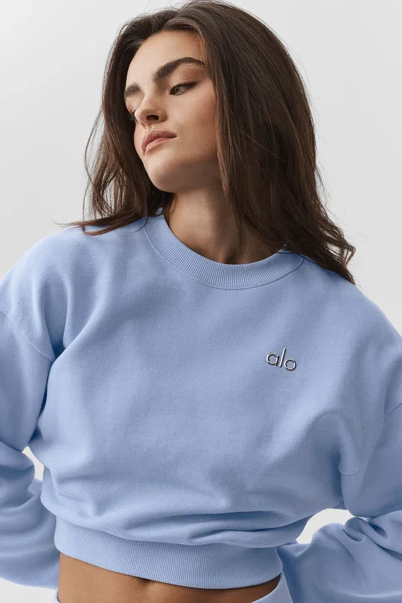 Maglione a girocollo Accolade corto - Blu Provenza chiaro