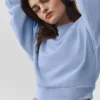 Maglione a girocollo Accolade corto - Blu Provenza chiaro