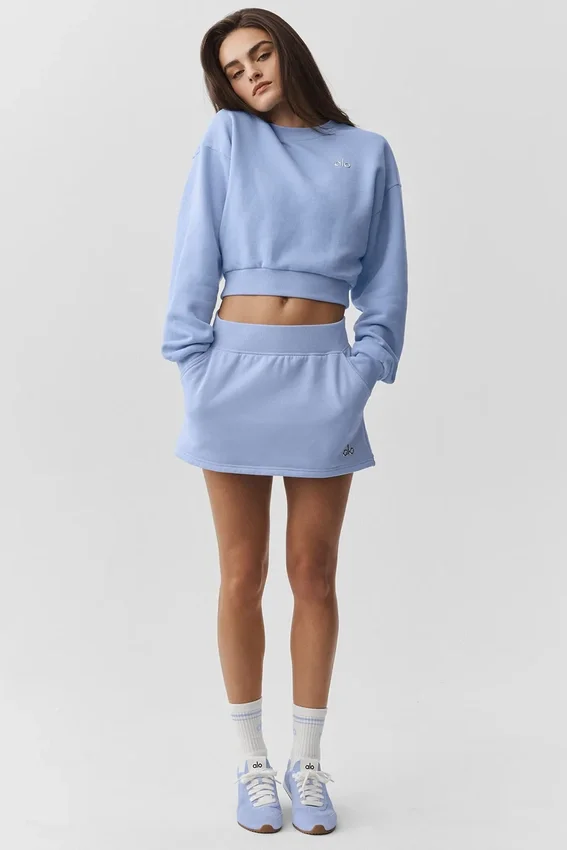 Maglione a girocollo Accolade corto - Blu Provenza chiaro