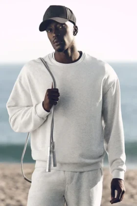 Maglione a girocollo Chill - Bianco melange