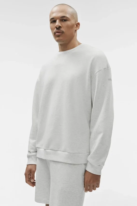 Maglione a girocollo Chill - Bianco melange
